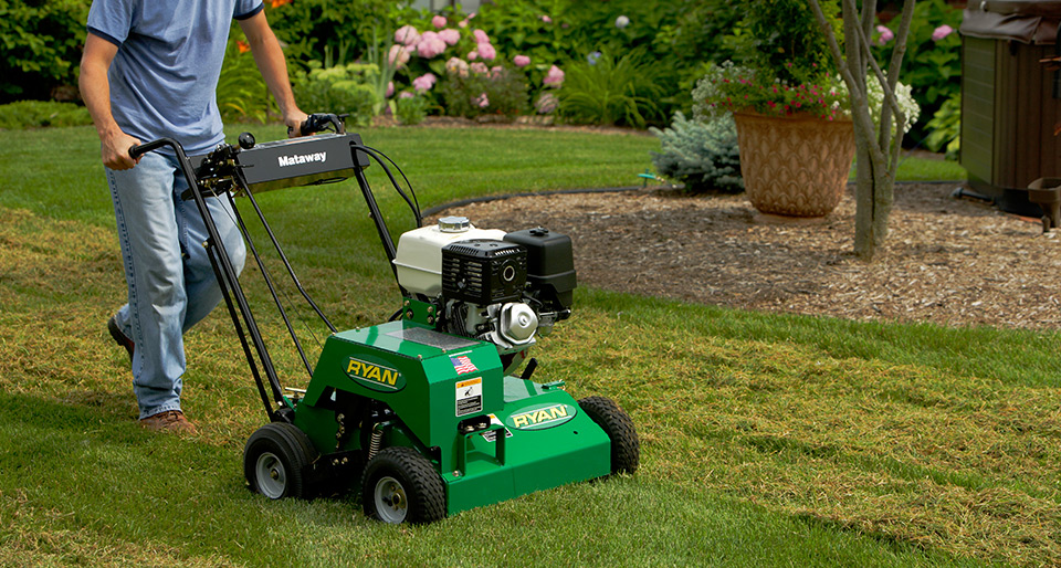 Green Horizons Landscaping - Lawn Dethatcher - Powerrake Hero, courtesy of Ryan Turf