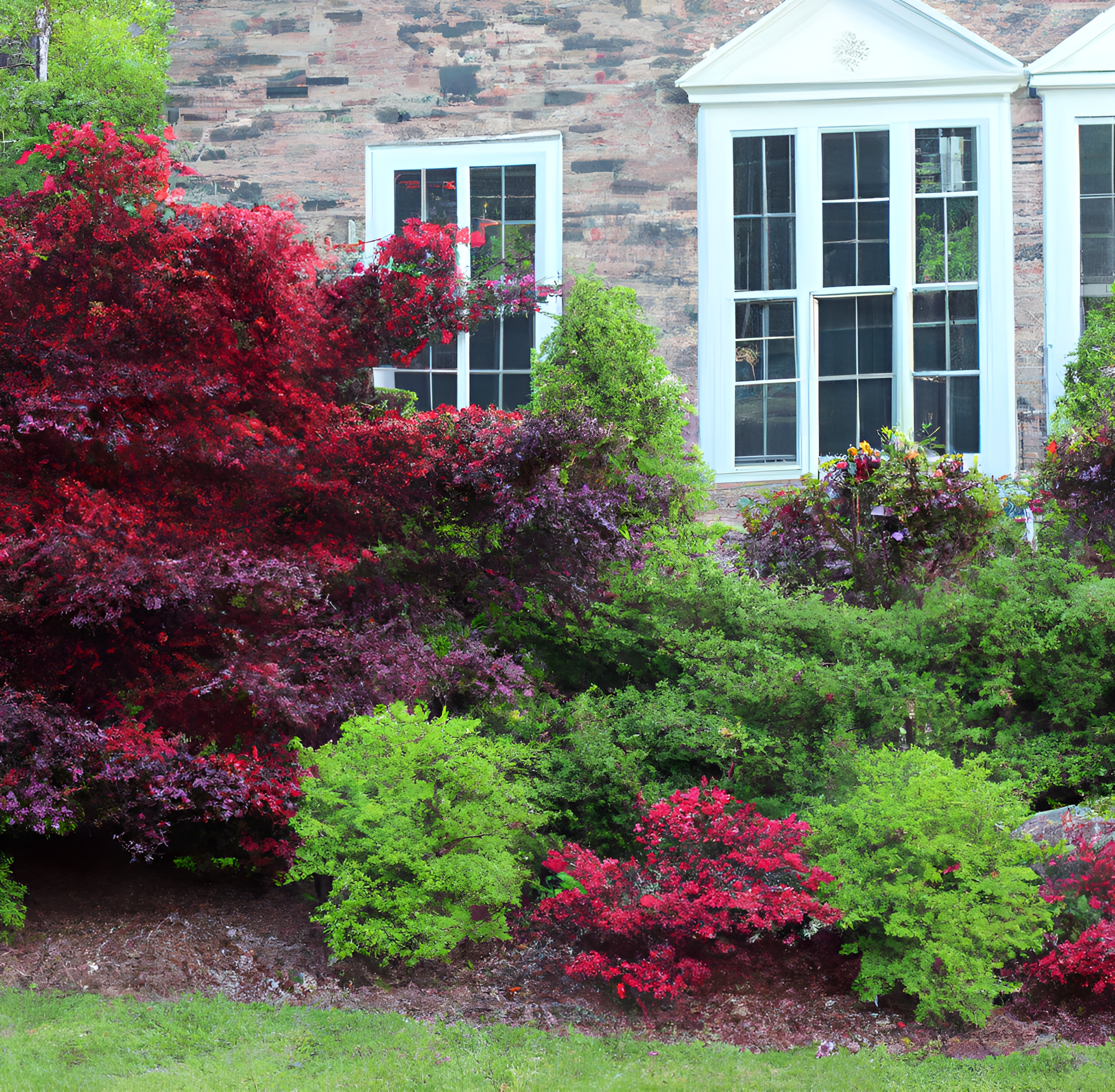 Green Horizons Landscaping colorful shrubs and healthy plants