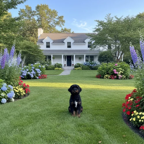 Brimley on the job - Green Horizons Landscaping Services, Weymouth, MA